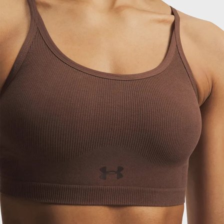 Under Armour Seamless Cotton Low Kadın Kahverengi Sporcu Sütyeni