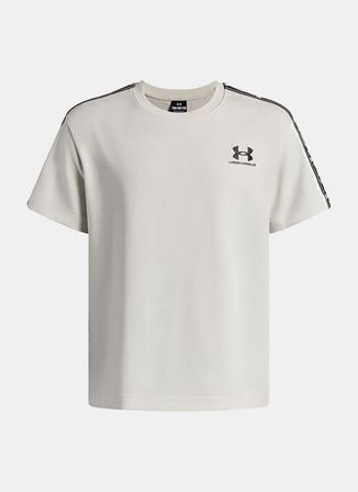 Under Armour Krem Erkek Çocuk T-Shirt Ua B icon Taped Ss