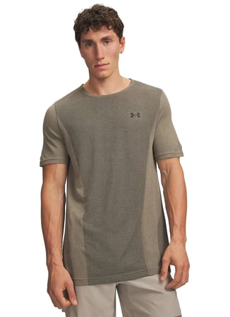 Under Armour 6011611-203 Vanish Seamless Ss Haki Yuvarlak Yaka Düz Erkek T-Shirt