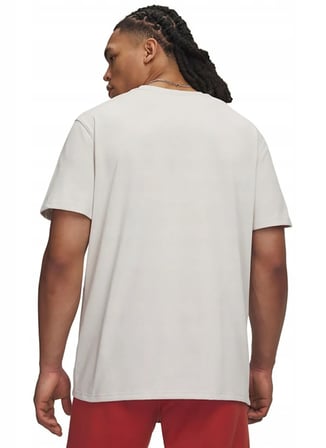 Under Armour 1373997-110 Ua M Logo Emb Heavyweıg Beyaz Yuvarlak Yaka Loose Fit Düz Erkek T-Shirt