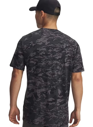Under Armour 1357727-002 Ua Abc Camo Ss Siyah Yuvarlak Yaka Loose Fit Kamuflaj Erkek T-Shirt
