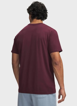 Under Armour 6000000-602 Ua M Icon Tee Ss Kırmızı Yuvarlak Yaka Düz Erkek T-Shirt