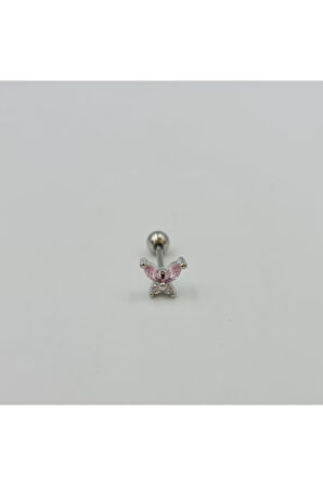 Kelebek Tragus Helix Piercing Küpe