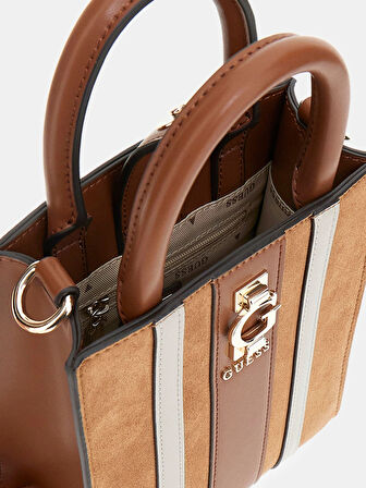Guess Access Kadın Kahverengi Deri El Çantası HWSB7838750-CGM