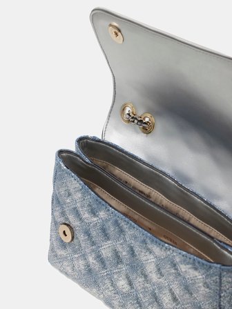 Guess Giully II 2 Bölmeli Dönüştürülebilir Kadın Mavi Çapraz Çanta HWDG9673200-MTD