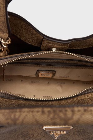 Guess Meridian Logolu Çıkarılabilir Askılı Çanta HWSG6974050 Bayan ÇANTA HWSG69 74050 LTL KAHVE