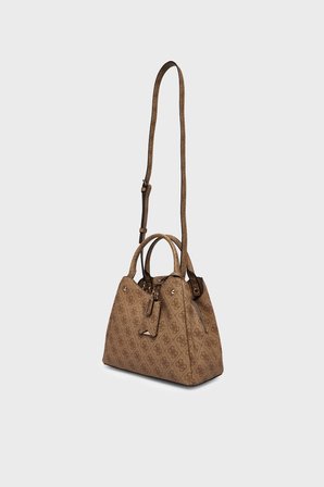 Guess Meridian Logolu Çıkarılabilir Askılı Çanta HWSG6974050 Bayan ÇANTA HWSG69 74050 LTL KAHVE