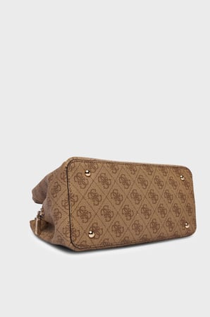 Guess Meridian Logolu Çıkarılabilir Askılı Çanta HWSG6974050 Bayan ÇANTA HWSG69 74050 LTL KAHVE
