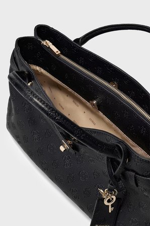 Guess Ella Logolu Çıkarılabilir Askılı Çanta HWPD9746060 Kadın ÇANTA HWPD97 46060 BLO SİYAH