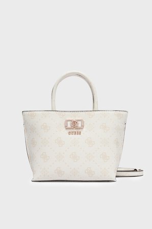 Guess Emelie Logolu Çıkarılabilir Askılı Çanta HWGP9928750 Bayan ÇANTA HWGP99 28750 WLO BEYAZ