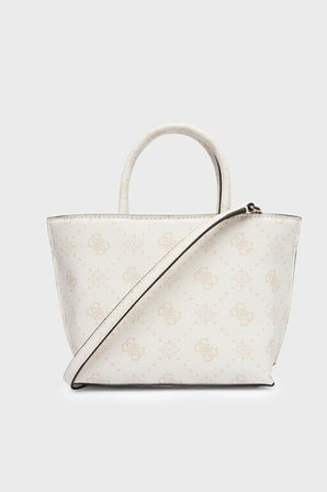 Guess Emelie Logolu Çıkarılabilir Askılı Çanta HWGP9928750 Bayan ÇANTA HWGP99 28750 WLO BEYAZ