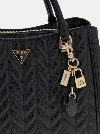 Guess Stacey Girlfriend Kadın Siyah El Çantası HWGG9741060-BLA