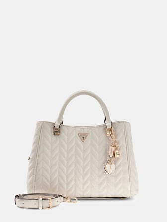 Guess Stacey Girlfriend Kadın Beyaz El Çantası HWGG9741060-OFF
