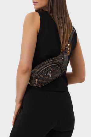 Guess Latona 4G Logolu Bel Çantası TWHQ9211080 Kadın BEL ÇANTASI TWHQ92 11080 BBA KAHVE