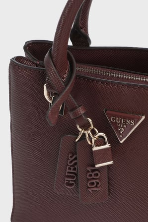 Guess Noelle Logolu Çıkarılabilir Askılı Çanta HWZG9672050 Kadın ÇANTA HWZG96 72050 BUR BORDO