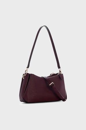 Guess Noelle Logolu Çıkarılabilir Askılı Çanta HWZG9672730 Kadın ÇANTA HWZG96 72730 BUR BORDO
