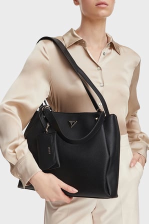 Guess Lorella Logolu Çıkarılabilir Askılı Çanta HWBG236230 Kadın ÇANTA HWBG23 6230 BLA SİYAH