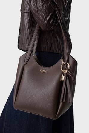 Guess Melody Logolu Omuz Askılı Çanta HWBG9735030 Kadın ÇANTA HWBG97 35030 BRO KAHVE