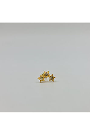 Cerrahi Çelik Yıldızlı Küpe Tragus Helix Kıkırdak Piercing