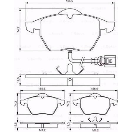 Bosch Seat Leon 2.8 1999-2006 Bosch Ön Fren Balatası