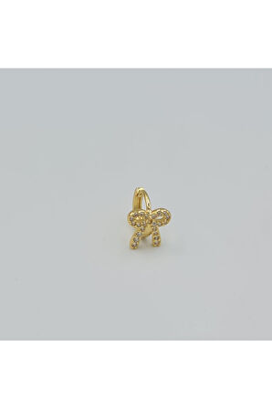 Cerrahi Çelik Fiyonklu Halka Tragus Helix Piercing Küpe