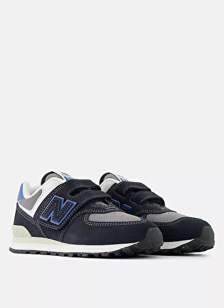 New Balance Siyah Erkek Çocuk Yürüyüş Ayakkabısı 574 PV574QRB-NB Lifestyle Pre-Schoo