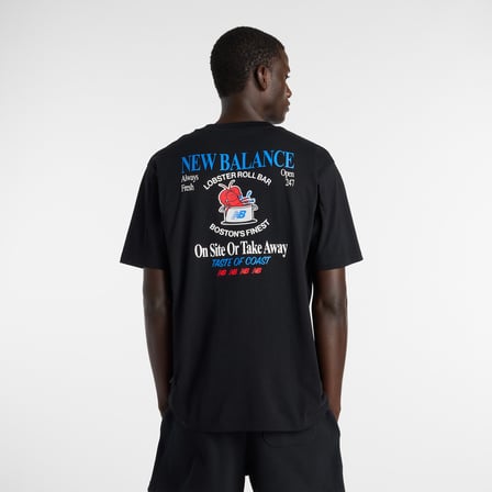 New Balance Lobster Roll  Erkek Siyah T-Shirt