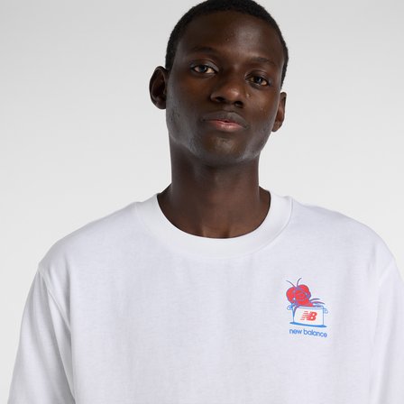 New Balance Lobster Roll  Erkek Beyaz T-Shirt