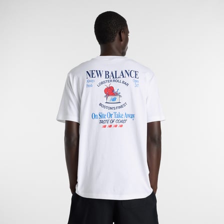 New Balance Lobster Roll  Erkek Beyaz T-Shirt