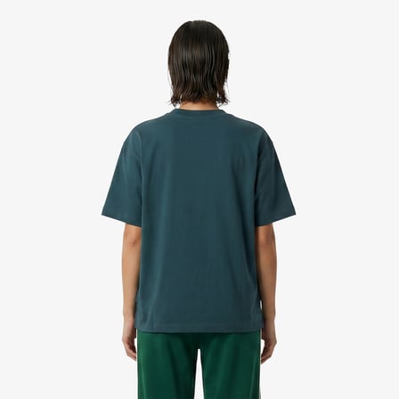 New Balance Sport Graphic Oversized Kadın Yeşil T-Shirt