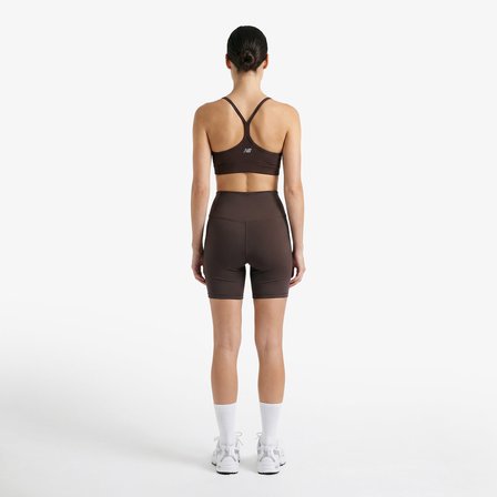 New Balance Sport Fitted Short 5 Kadın Kahverengi Şort