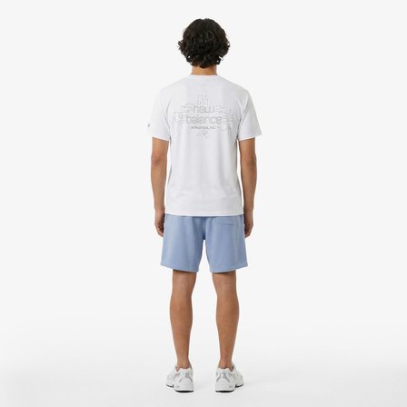 New Balance Reflective Poly Erkek Beyaz T-Shirt