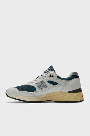 New Balance Deri Karışımlı Sneaker Ayakkabı Erkek AYAKKABI U991TO2 GRİ-PETROL