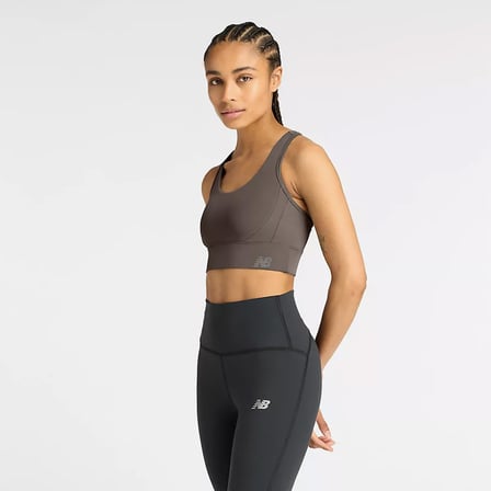 New Balance Essentials Kadın Kahverengi Bra