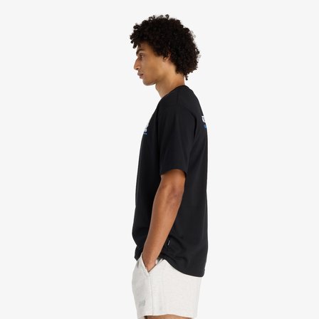 New Balance Fish and Chips Erkek Siyah T-Shirt