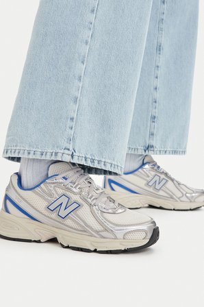 New Balance Logolu Sneaker Unisex Ayakkabı AYAKKABI U74034F BEYAZ-MAVİ