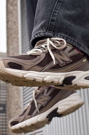 New Balance Logolu Sneaker Ayakkabı Unisex AYAKKABI U7407LE KAHVE