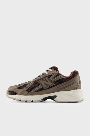New Balance Logolu Sneaker Ayakkabı Unisex AYAKKABI U7407LE KAHVE