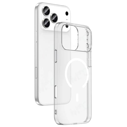 Apple iPhone 17 Pro Combo Sert Şeffaf Magsafe Kapak - Şeffaf