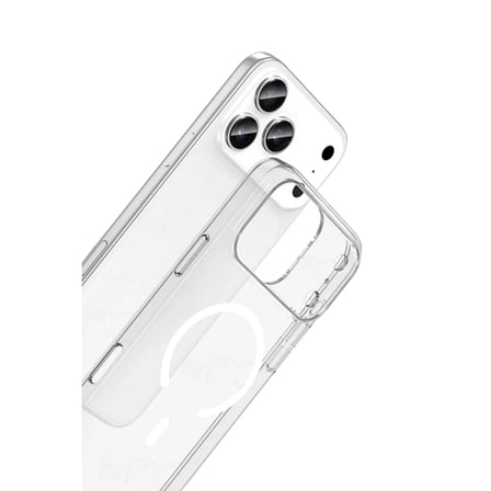 Apple iPhone 17 Pro Combo Sert Şeffaf Magsafe Kapak - Şeffaf