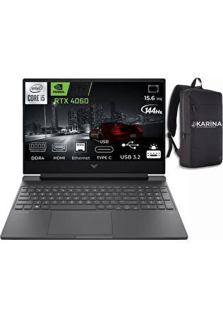 HP Victus Gaming 15 Intel Core i5 12500H 16GB 512GB SSD RTX4060 Win11 Pro 15.6" Taşınabilir Bilgisayar B03C7EA-17