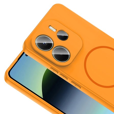 Gpack Xiaomi Redmi Note 14 uyumlu Kılıf Meta Araç Tutucu Özellikli Silikon