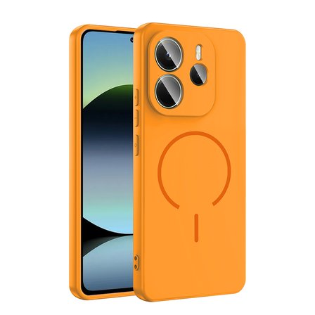 Gpack Xiaomi Redmi Note 14 uyumlu Kılıf Meta Araç Tutucu Özellikli Silikon