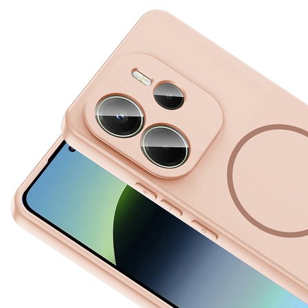 Gpack Xiaomi Redmi Note 14 uyumlu Kılıf Meta Araç Tutucu Özellikli Silikon
