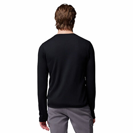 Columbia Tech Trail™ Utility Warm LS Crew Siyah Erkek Outdoor Uzun Kollu T-Shirt AE9975-010