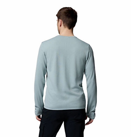 Columbia Tech Trail™ Utility Warm LS Crew Mavi Erkek Outdoor Uzun Kollu T-Shirt AE9975-461