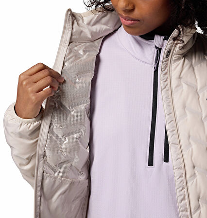 COLUMBİA Kadın Marka Logolu Full Fermuarlı Kışlık Kullanıma Uygun Bej Mont 2088271278 278