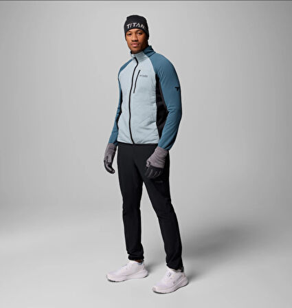 Columbia Arctic Crest™ Hybrid Full Zip Mavi Erkek Uzun Kollu T-Shirt AE3907-461