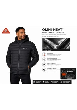Columbia White Out 1.0 FS Hooded Omni-Heat Erkek Mont XO2418-010