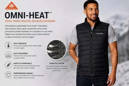 Columbia White Out FS 1.0 Omni-Heat Erkek Yelek XO2596-010